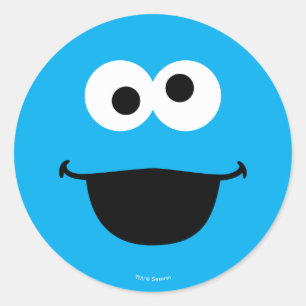 Cookie Face Art Classic Round Sticker