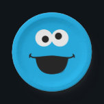 Cookie Face Art Paper Plate<br><div class="desc">Guess who? it's Cookie Monster face art!    This item is recommended for ages 2 . ©  2014 Sesame Workshop. www.sesamestreet.org</div>