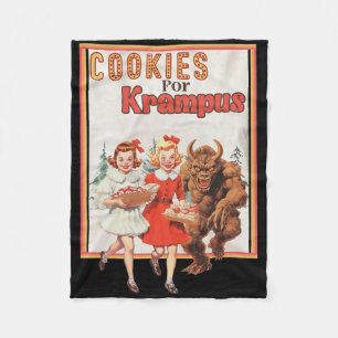 Cookie For Krampus Christmas 1 Fleece Blanket