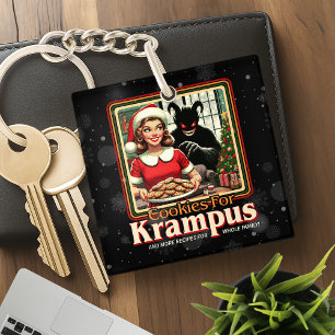 Cookie For Krampus Merry Krampus Christmas Horror Key Ring