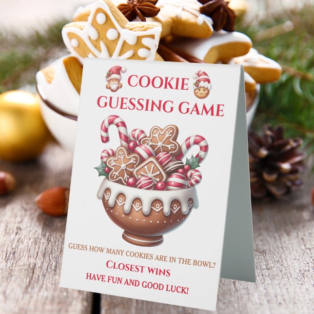 Cookie Guessing Game | Christmas Party  (Add this sign to the game to ensure everyone knows what to do and enjoys the celebration!)
