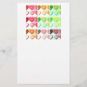 Cookie HeartValentines Stationery