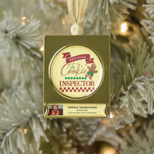 Cookie Inspector Ornament - Custom Christmas
