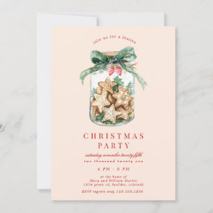 Cookie Jar Christmas Party Invitation