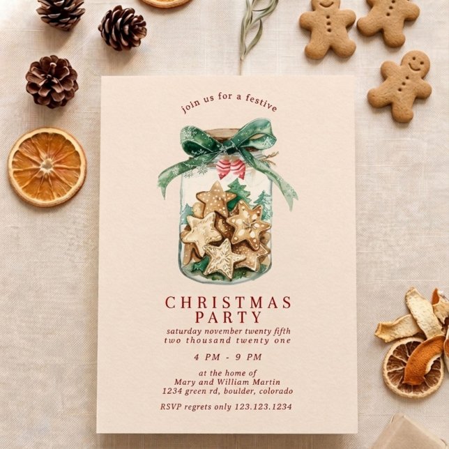 Cookie Jar Christmas Party Invitation (Creator Uploaded)