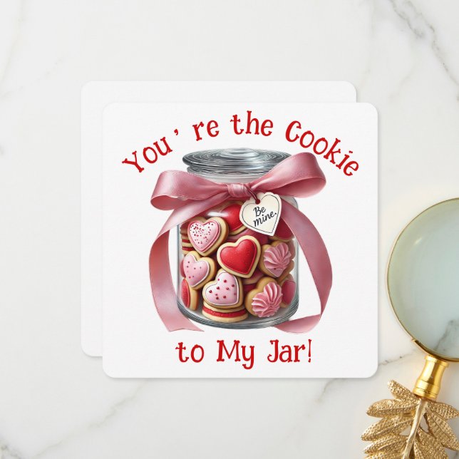 Cookie Jar - Valentine's Day Card (Front/Back In Situ)