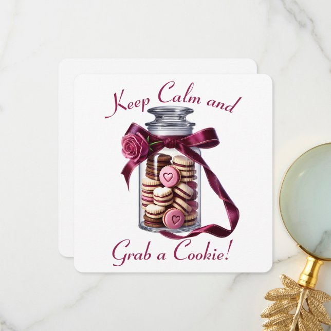 Cookie Jar - Valentine's Day Card (Front/Back In Situ)