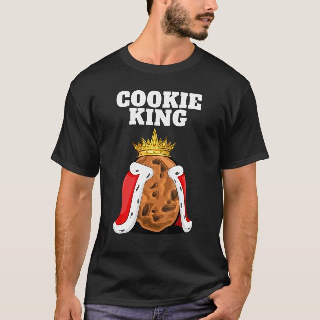 Cookie King Mens Cookie   Biscuits Cute Cookie T-Shirt (Front)