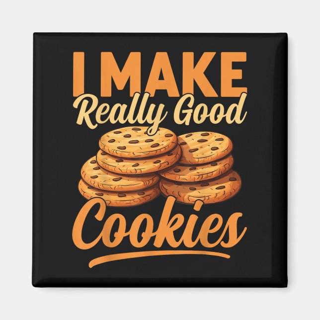 Cookie Maker Co. Uni-adults Humourous Modern Black Magnet (Front)