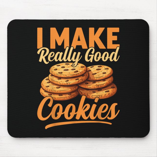 Cookie Maker Co. Uni-adults Humourous Modern Black Mouse Pad (Front)