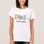 Cookie Momster Shirt Milk and Cookies Outfit<br><div class="desc">Milk and Cookies Birthday shirt for mum.  You can change the colours of the font.</div>