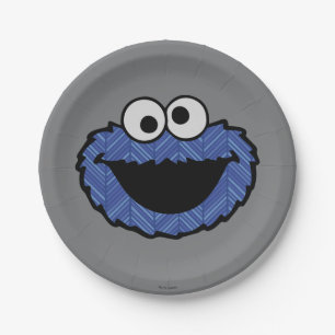 Cookie Monster   80's Throwback Paper Plate