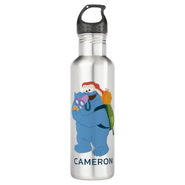 Cookie Monster | Add Your Name 710 Ml Water Bottle (Front)