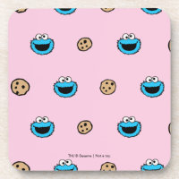 Cookie Monster and Cookies Pink Pattern