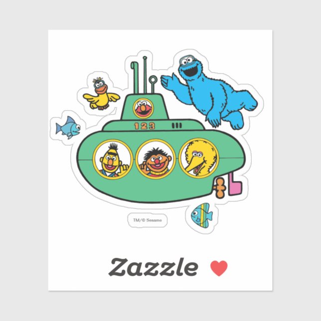 Cookie Monster and Sesame Pals Submarine (Sheet)