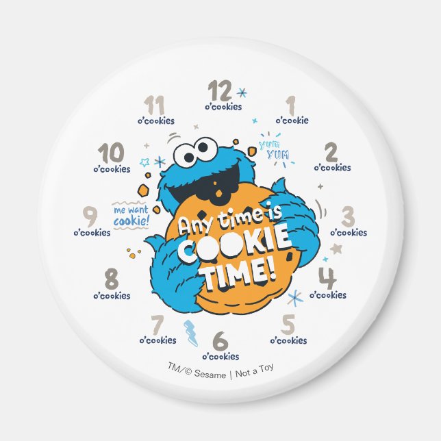 Cookie Monster | Any Time is Cookie Time Magnet (Front)