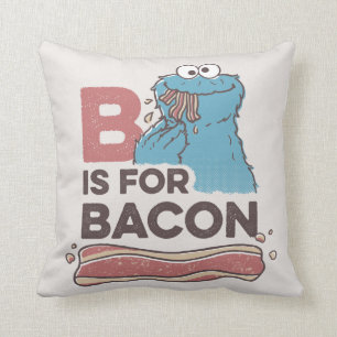 Cookie Monster   B is for Bacon Cushion