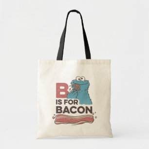 Cookie Monster   B is for Bacon Tote Bag