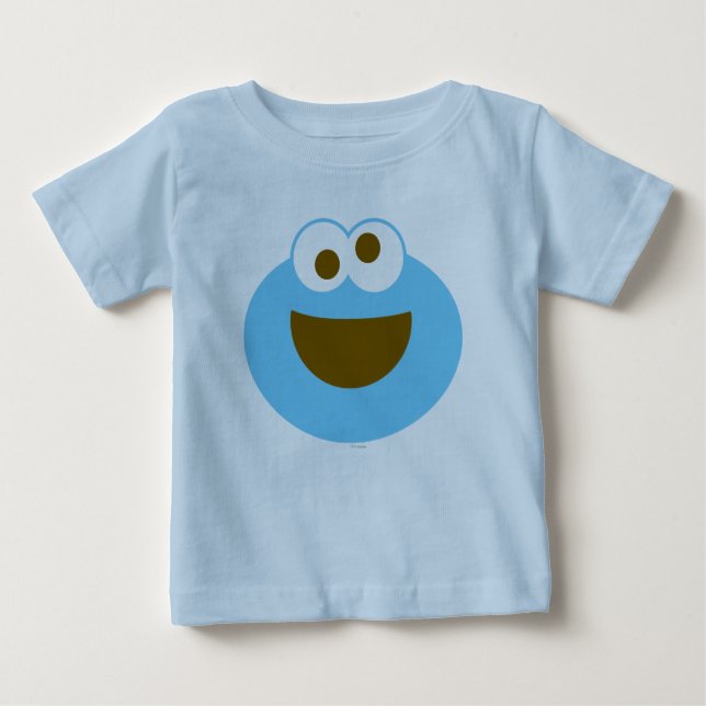 Cookie Monster Baby Big Face Baby T-Shirt (Front)