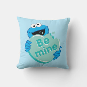 Cookie Monster "Be Mine" Valentine's Heart Candy Cushion
