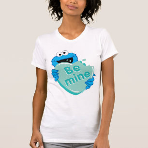 Cookie Monster "Be Mine" Valentine's Heart Candy T-Shirt