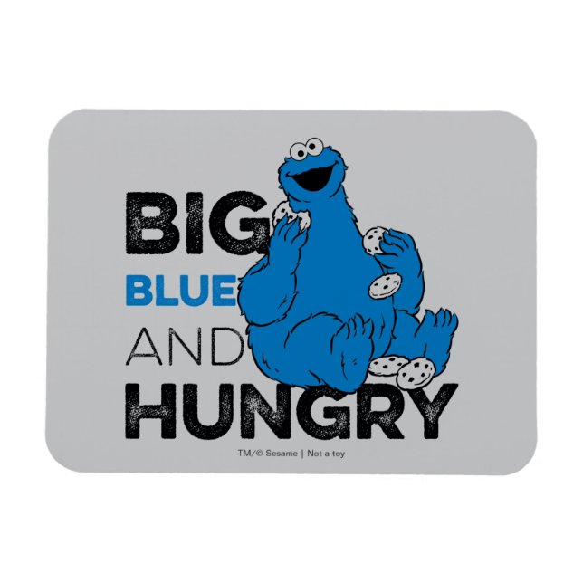 Cookie Monster | Big Blue & Hungry Magnet (Horizontal)