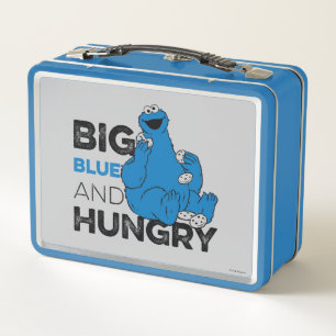 Cookie Monster   Big Blue & Hungry Metal Lunch Box