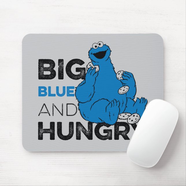 Cookie Monster | Big Blue & Hungry Mouse Pad (With Mouse)