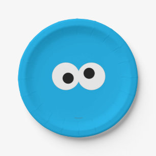 Cookie Monster Big Face Paper Plate