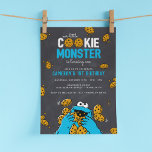 Cookie Monster Birthday Chalkboard Invitation<br><div class="desc">Invite all your family and friends to your child's birthday with these chalkboard birthday invitations featuring Cookie Monster. Personalise by adding all your party details!</div>
