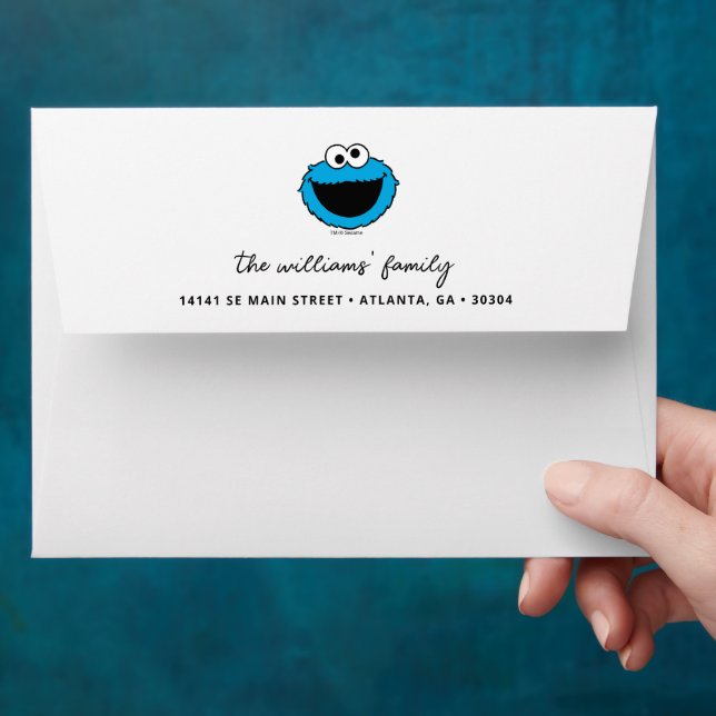 Cookie Monster - Birthday Envelope (Hand)