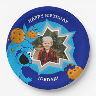 Cookie Monster Birthday Paper Plate