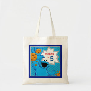 Cookie Monster Birthday Tote Bag