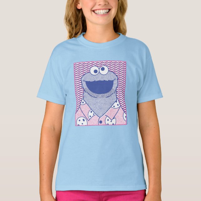 Cookie Monster | Button Down Cookie Shirt (Front)