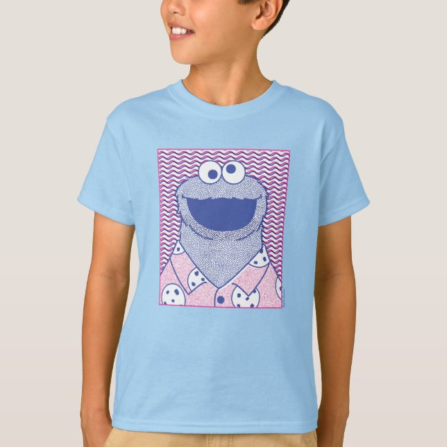 Cookie Monster | Button Down Cookie Shirt (Front)