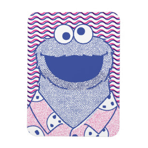 Cookie Monster   Button Down Cookie Shirt Magnet
