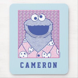 Cookie Monster   Button Down Cookie Shirt Mouse Pad