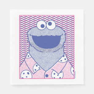 Cookie Monster Button Down Cookie Shirt Napkin