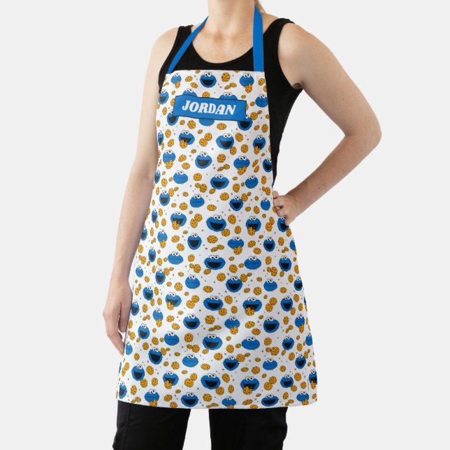 Cookie Monster | C is for Cookie Pattern Apron (Insitu)