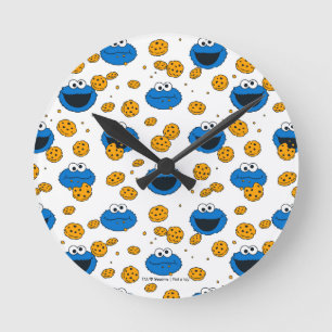 Cookie Monster   C is for Cookie Pattern Round Clock