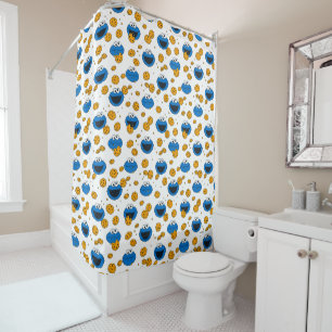 Cookie Monster   C is for Cookie Pattern Shower Curtain