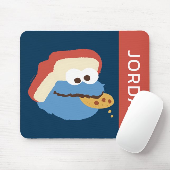 Cookie Monster Camp Cookies | Add Your Name Mouse Pad (With Mouse)