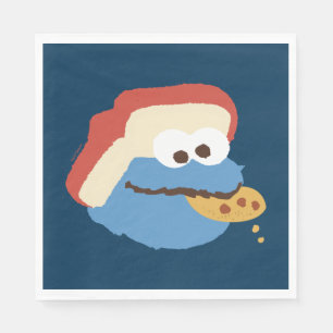 Cookie Monster Camp Cookies Napkin