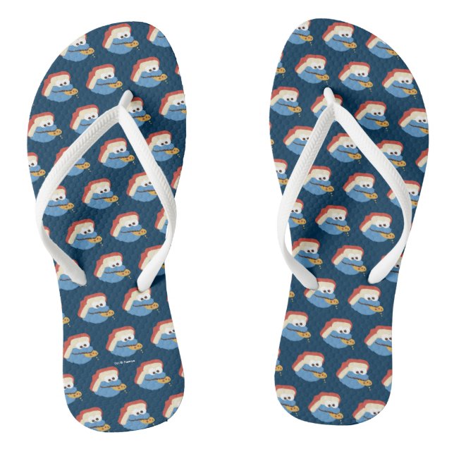 Cookie Monster Camp Cookies Thongs (Footbed)