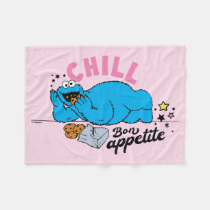 Cookie Monster   Chill Bon Appetite Fleece Blanket