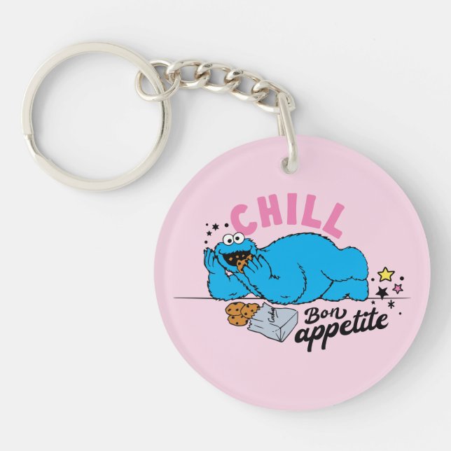 Cookie Monster | Chill Bon Appetite Key Ring (Front)