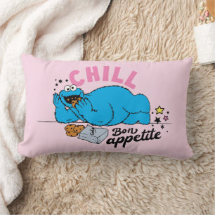 Cookie Monster   Chill Bon Appetite Lumbar Cushion
