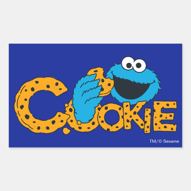 Cookie Monster | Cookie! Rectangular Sticker (Front)