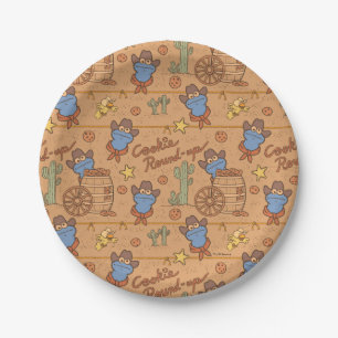 Cookie Monster   Cookie Round-Up Pattern Paper Plate