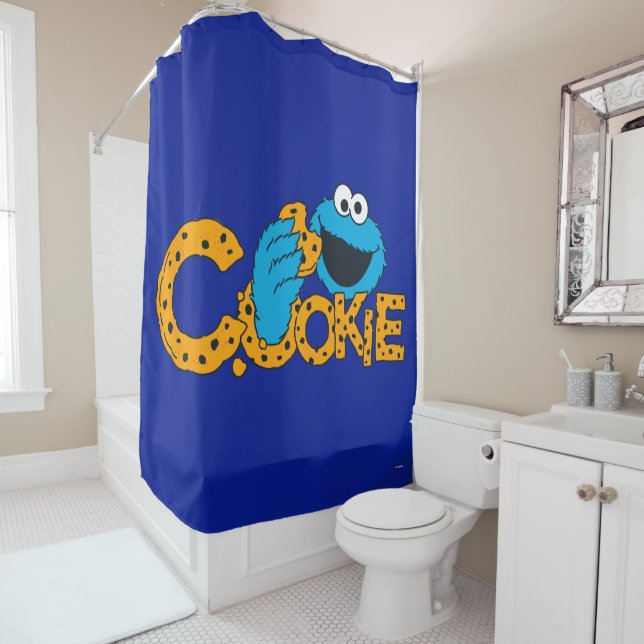 Cookie Monster | Cookie! Shower Curtain (In Situ)